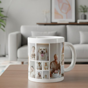 21 Fotocollage Familie Gepersonaliseerd Grote Koffiekop