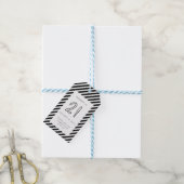 21 gelukkige 21ste verjaardag voor mannen Eenvoudi Cadeaulabel (Met Touw)