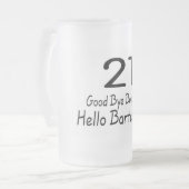 21 Goedendaags Bouncer Hallo Bartender (Blk) Matglas Bierpul (Voorkant links)