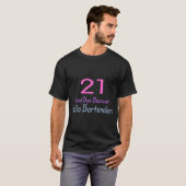 21 Goedendaags Bouncer Hallo Bartender (Kleur) T-shirt (Voorkant volledig)