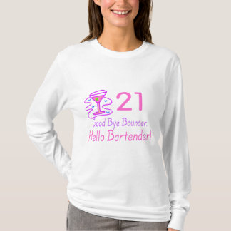 21 Goedendaags Bouncer Hallo Bartender (roze) T-shirt