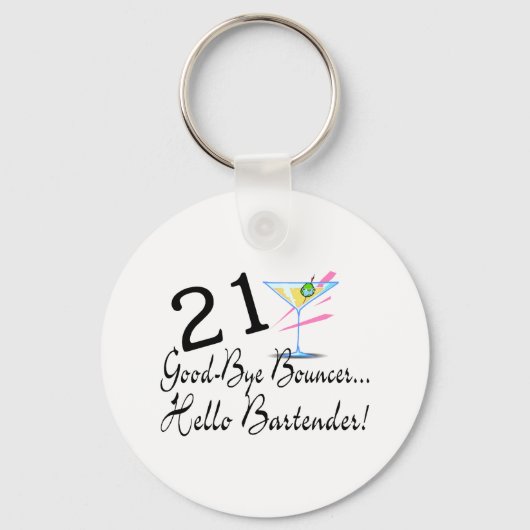21 Goedendag Bouncer Hallo Bartender Sleutelhanger (Voorkant)