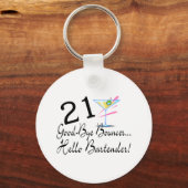 21 Goedendag Bouncer Hallo Bartender Sleutelhanger (Voorkant)