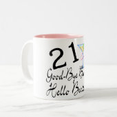 21 Goedendag Bouncer Hallo Bartender Tweekleurige Koffiemok (Voorkant links)