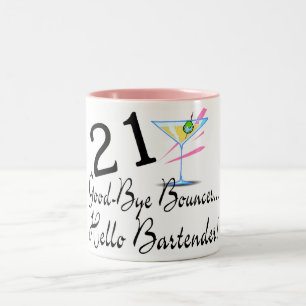 21 Goedendag Bouncer Hallo Bartender Tweekleurige Koffiemok