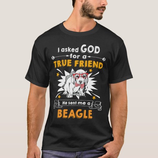 21 Hij vroeg aan een ware vriend van God, een Beag T-shirt (Voorkant)