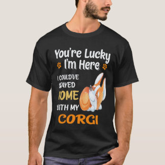 21 Ik had thuis kunnen blijven met Corgi T-shirt