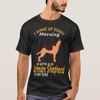 21 Ik word elke ochtend wakker met een Duitse herd T-shirt