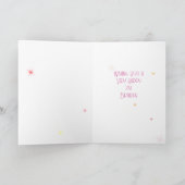 21-inch 3D roze Snoep 21e verjaardag Kaart (Binnen)