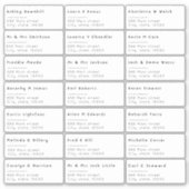 21 Individueel Naam en adres Verzendlabel Sticker (Voorkant)