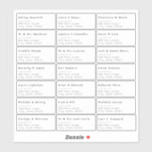 21 Individueel Naam en adres Verzendlabel Sticker (Vel)