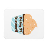 21 is Sweet Birthday T-shirts en cadeautjes Magneet (Horizontaal)