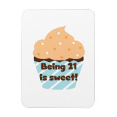 21 is Sweet Birthday T-shirts en cadeautjes Magneet (Verticaal)