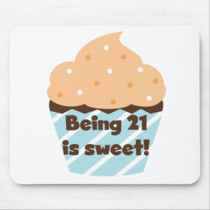 21 is Sweet Birthday T-shirts en cadeautjes Muismat