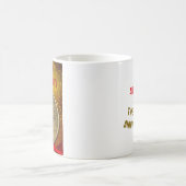 21 Jaar CUSTOM NAAM AA Glittermunt Koffiemok (Center)