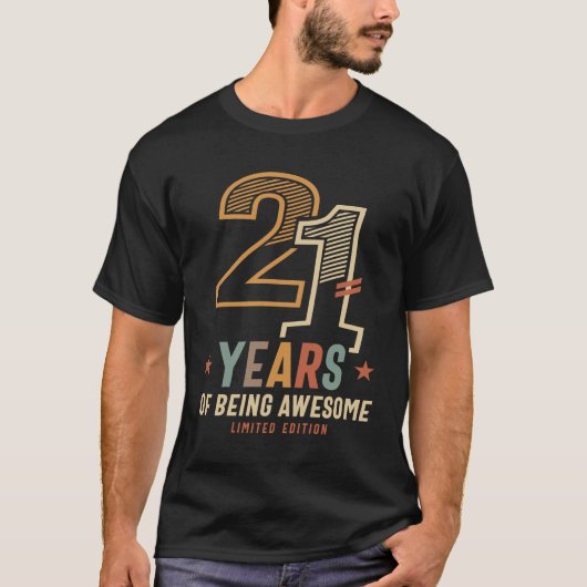 21 jaar Geweldige 2003 21e verjaardag T-shirt (Voorkant)