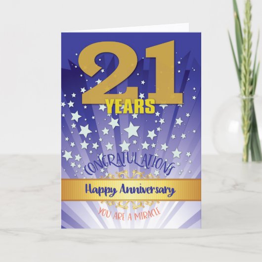 21 Jaar Hersteldatum Vet Numeriek Kaart (Voorkant)