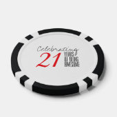 21 jaar lang fantastisch zijn poker chips