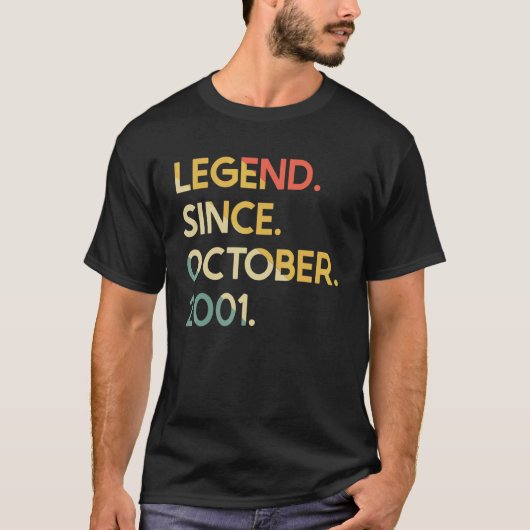 21 jaar  legenda sinds oktober 2001 21e bi t-shirt (Voorkant)