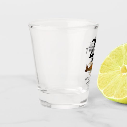 21 jaar na de geboorte roodbaars shot glas (Links)