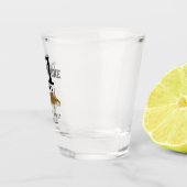 21 jaar na de geboorte roodbaars shot glas (Rechts)