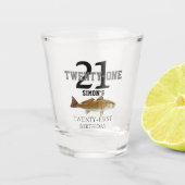 21 jaar na de geboorte roodbaars shot glas (Voorkant)