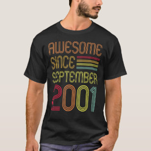 21 jaar oud 21 jarig Geweldige sinds september T-shirt