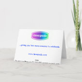 21 jaar oud / 21ste verjaardag (seconden) kaart (Achterkant)