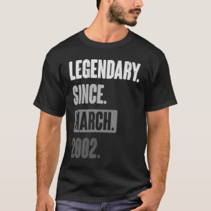 21 jaar oud azijnmerk op 21 maart t-shirt