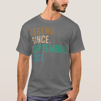 21 jaar oud cadeautje sinds september 2001 21 t-shirt