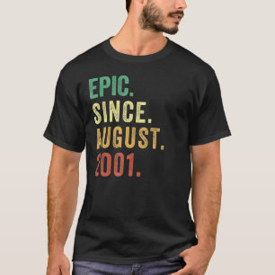 21 jaar oud episch sinds augustus 2001 Vintage 21s T-shirt
