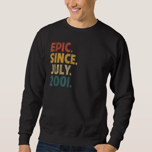 21 jaar oud episch sinds juli 2001 21e verjaardag trui (Voorkant)