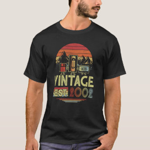 21 jaar oud geproduceerd in 2002 21e geboorte Ret T-shirt