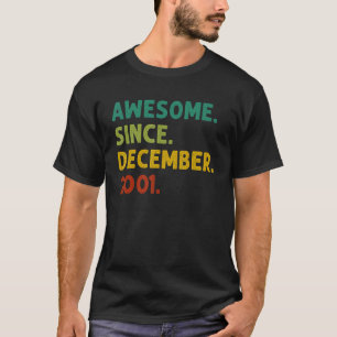21 jaar oud Geweldige sinds december 2001 21ste po T-shirt