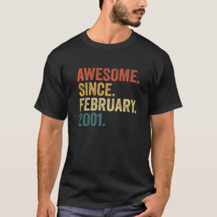 21 jaar oud Geweldige sinds februari 2001 21ste ge T-shirt