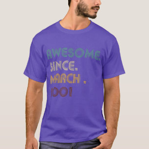 21 jaar oud Geweldige sinds maart 2001 Geschikt vo T-shirt