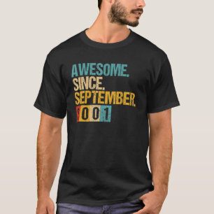 21 jaar oud Geweldige sinds september 2001 21st 6 T-shirt