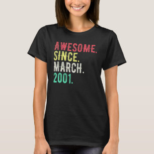21 Jaar Oud Maart 2001 T-shirt