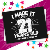 21 Jaar Oud Sarcastisch Meme Grappig 21e Verjaarda Briefkaart