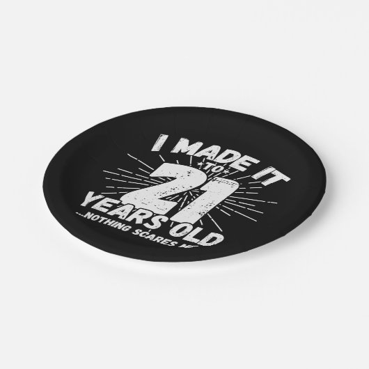 21 Jaar Oud Sarcastisch Meme Grappig 21e Verjaarda Papieren Bordje (Gekanteld)