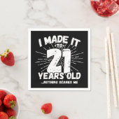 21 Jaar Oud Sarcastisch Meme Grappig 21e Verjaarda Servet (Insitu)