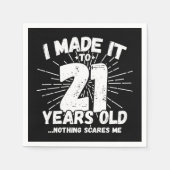21 Jaar Oud Sarcastisch Meme Grappig 21e Verjaarda Servet (Voorkant)