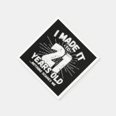 21 Jaar Oud Sarcastisch Meme Grappig 21e Verjaarda Servet (Hoek)