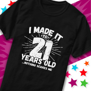21 Jaar Oud Sarcastisch Meme Grappig 21e Verjaarda T-shirt