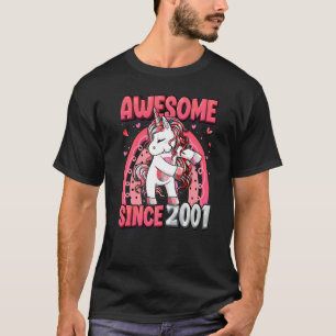 21 jaar oud Unicorn Flossing 21st Birthday Girl U T-shirt