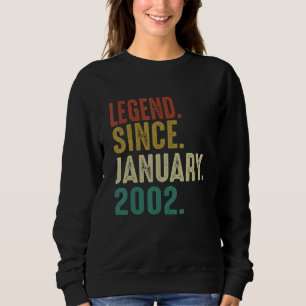 21 jaar oude 21e verjaardag Legende sinds 2 januar Trui