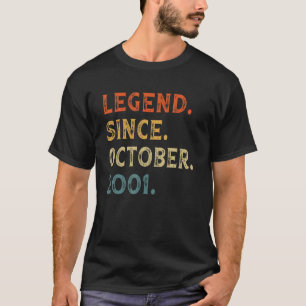 21 jaar oude 21e verjaardag Legende sinds 2 oktobe T-shirt