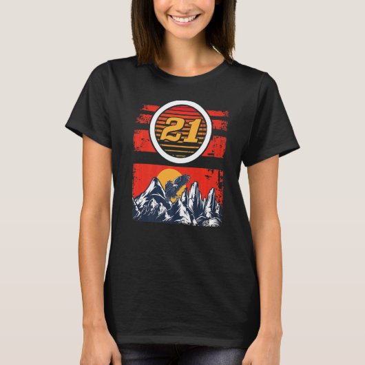 21 jaar oude 21ste verjaardag 6 t-shirt (Voorkant)