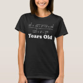 21 jaar oude Algebra vergelijking Funny 21st Birth T-shirt (Voorkant)