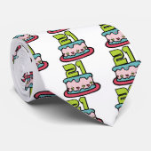 21 jaar oude Birthday Cake Stropdas (Opgerold)